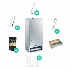 Pack Fumage à Froid Fumoir Acier 85 X 39 X 28 Peetz | Le Repaire Du Chef