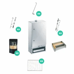 Pack Fumage à Froid Fumoir Acier 75 X 39 X 28 Peetz
