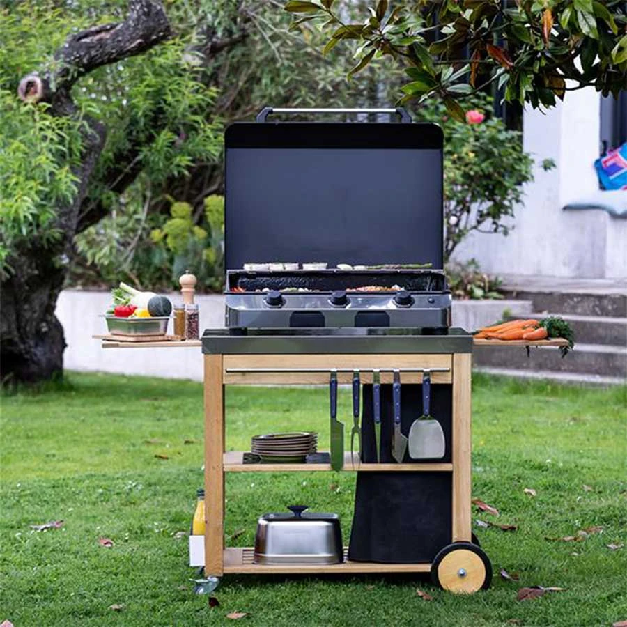 Plancha Gaz 3 Feux Châssis Inox Fusion 75 Eno | Le Repaire Du Chef – Image 5