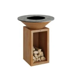 Brasero Barbecue Classic Storage Corten 85 Ofyr | Le Repaire Du Chef