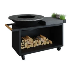 Brasero Barbecue Island Black 100 PRO Céramique Ofyr | Le Repaire Du Chef