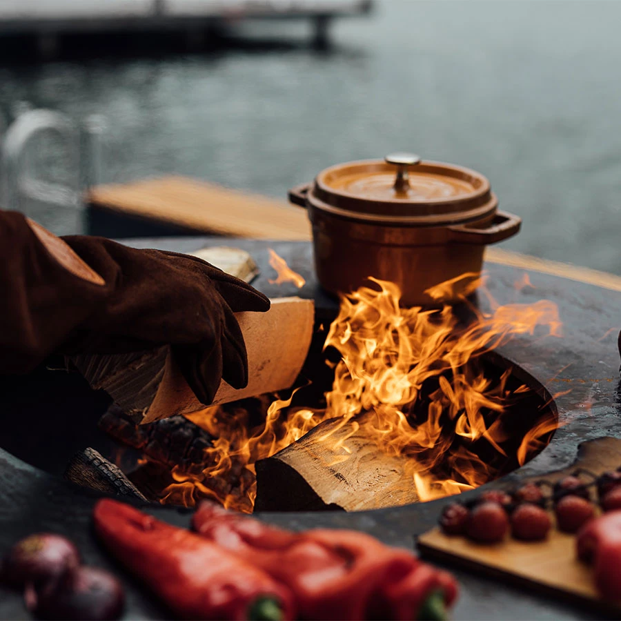 Brasero Barbecue Island Black 100 PRO CĂ©ramique Ofyr | Le Repaire Du Chef â Image 2