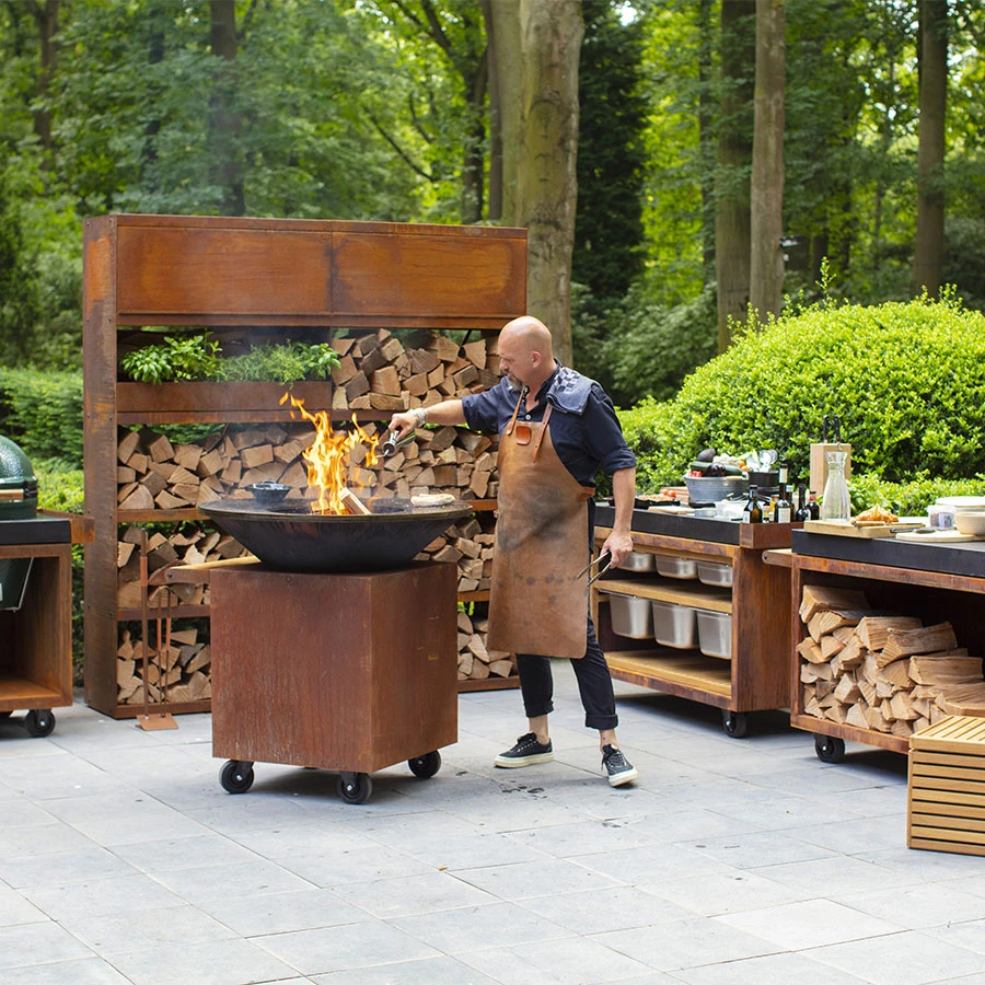 Brasero Barbecue Classic Corten 100 PRO Ofyr | Le Repaire Du Chef – Image 5