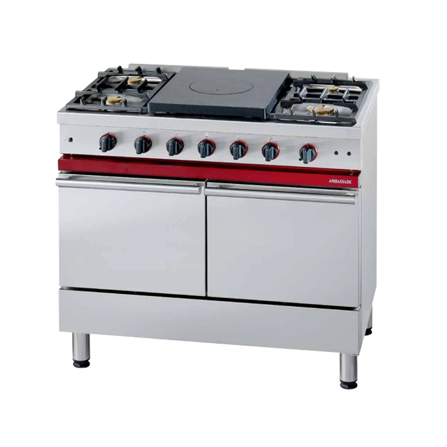 Fourneau Ambassade De Bourgogne 5 Feux 2 Fours Gaz 55 L