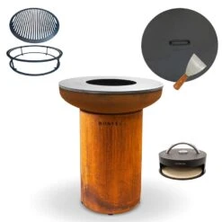 Pack Brasero Bonbiza Corten Avec Accessoires BonFeu