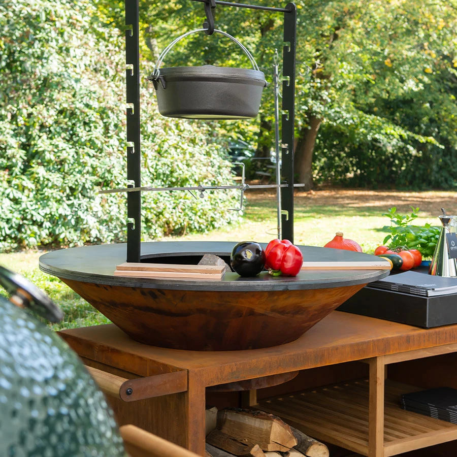 Brasero Plancha Island Corten 100 Céramique Ofyr | Le Repaire Du Chef – Image 3