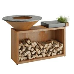 Brasero Ofyr Island Corten 85 Céramique Ofyr | Le Repaire Du Chef