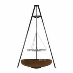 Pack Brasero Suspendu BonBowl 100 + Trépied Avec Grille
