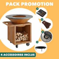 Pack Start Brasero Storage Corten 100 PRO Ofyr | Le Repaire Du Chef