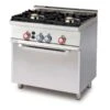 Piano De Cuisson Professionnel Lotus Deux Feux Four Gaz