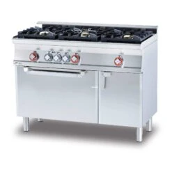 Piano De Cuisson Professionnel Lotus Trois Feux Four Gaz | Le Repaire Du Chef