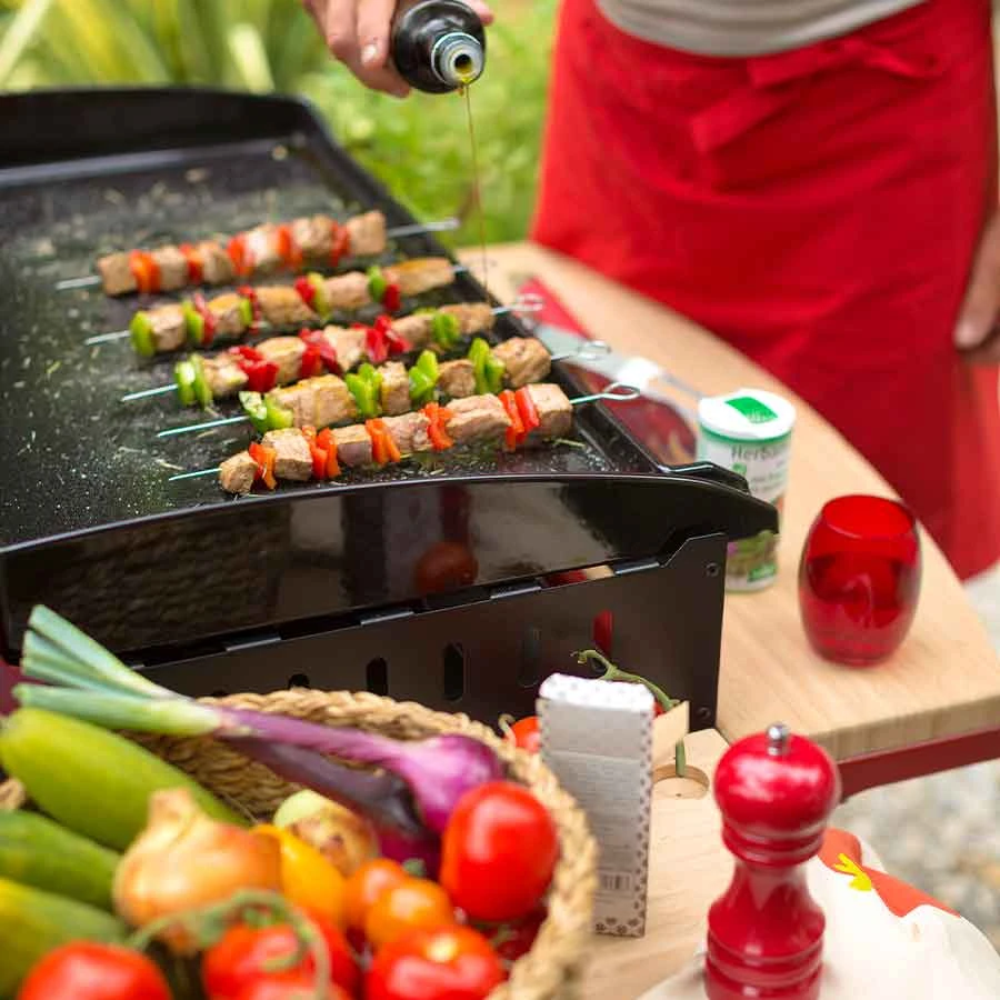 Plancha Le Marquier Exclusive Amalia Gaz 360 Noir Avec Chariot Et Couvercle – Image 6