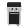 Combo Plancha Gaz 2 Feux EnoSign 65 Inox Avec Capot + Chariot Eno | Le Repaire Du Chef