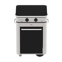 Combo Plancha Gaz 2 Feux EnoSign 65 Inox Avec Capot + Chariot Eno | Le Repaire Du Chef
