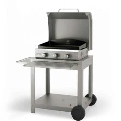 Plancha Le Marquier Exclusive Amalia Gaz 360 Inox Avec Chariot Et Couvercle