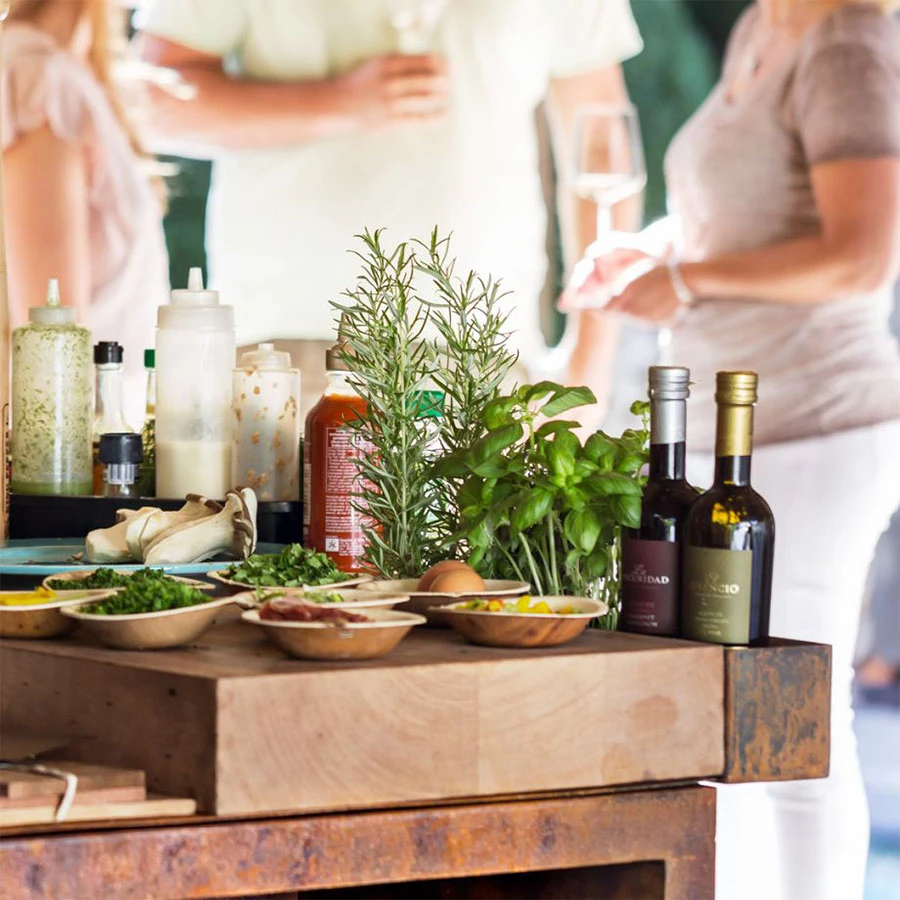 Brasero Plancha Island Black 85 Bois De Teck Ofyr | Le Repaire Du Chef â Image 4