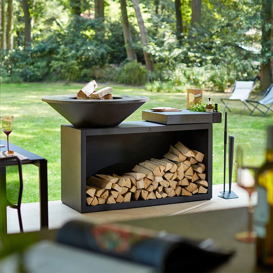 Brasero Plancha Island Black 85 Céramique Ofyr | Le Repaire Du Chef – Image 2