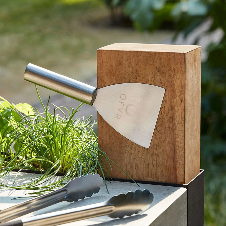 Brasero Plancha Island Black 85 Bois De Teck Ofyr | Le Repaire Du Chef â Image 5