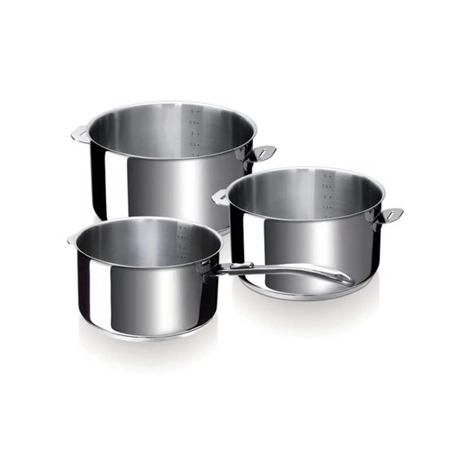 Série De 3 Casseroles En Inox Beka | Le Repaire Du Chef