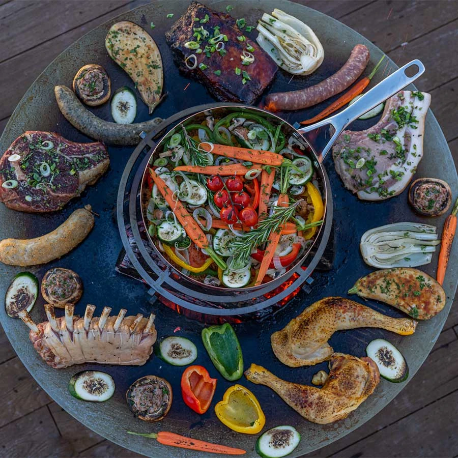 Brasero Plancha Classique Corten 80 Cm Grill'Chic | Le Repaire Du Chef – Image 2