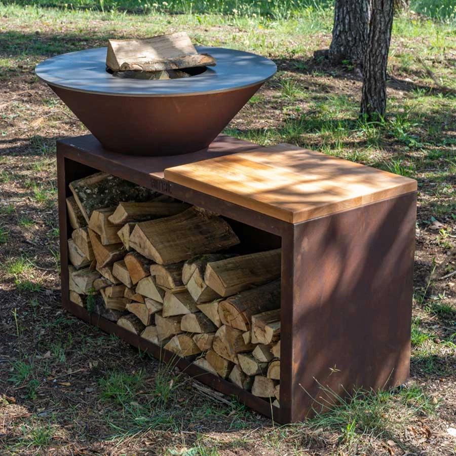 Brasero Plancha Traditionnel 100 Corten Grill'Chic | Le Repaire Du Chef