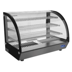 Vitrine Chauffante Bombée De Comptoir 160 L Atosa | Le Repaire Du Chef